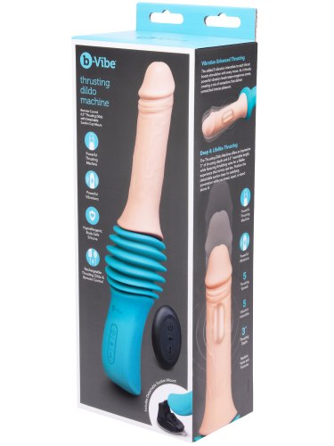 Přirážecí vibrátor s přísavkou Thrusting Dildo Machine