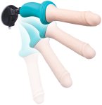 Přirážecí vibrátor s přísavkou Thrusting Dildo Machine