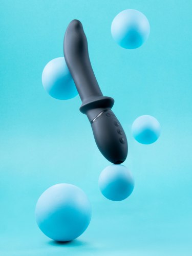 Rotační a perličkový anální vibrátor Rimming P-Spot Vibe