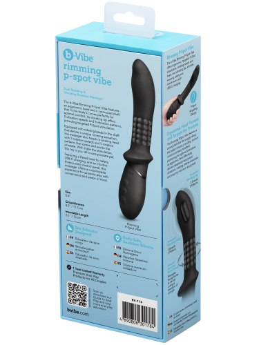 Rotační a perličkový anální vibrátor Rimming P-Spot Vibe