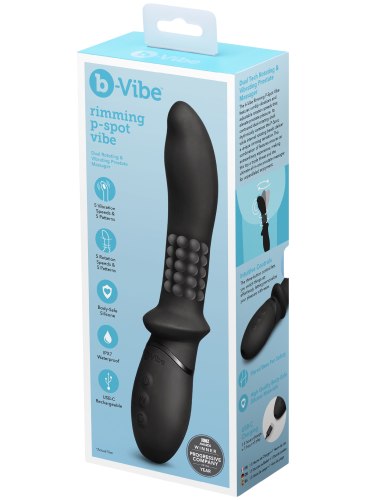 Rotační a perličkový anální vibrátor Rimming P-Spot Vibe