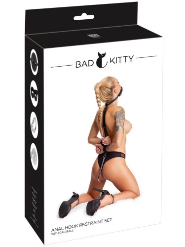 Bondage sada s roubíkem a análním hákem Bad Kitty