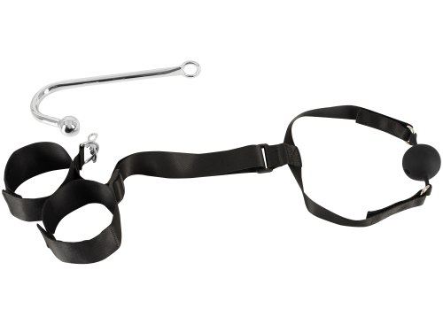 Bondage sada s roubíkem a análním hákem Bad Kitty