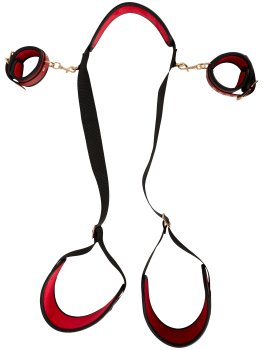 Bondage postroj s krčním límcem Bad Kitty – Bondage sady a postroje s pouty