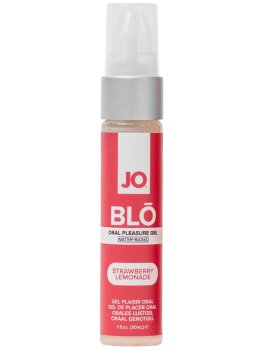 Gel na orální sex System JO BLŌ Strawberry Lemonade, 30 ml – Uvolňující gely a krémy na deepthroat