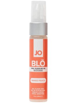 Gel na orální sex System JO BLŌ Mango Peach, 30 ml – Uvolňující gely a krémy na deepthroat