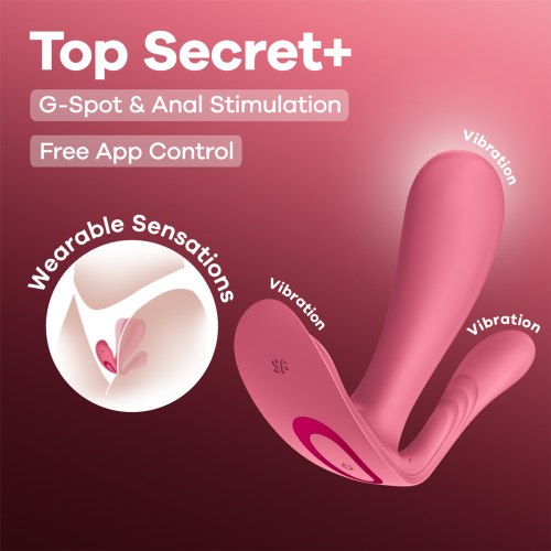 Vibrátor do kalhotek Satisfyer Top Secret +