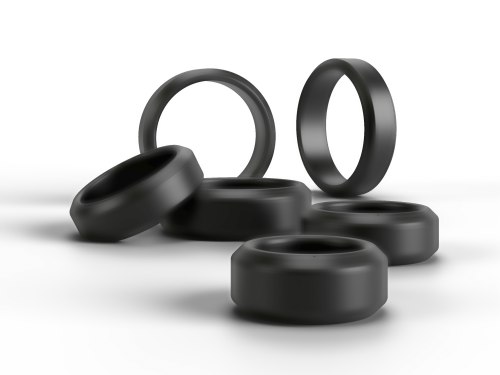 Set kroužků na penis a varlata Strong & Stretchy, 6 ks
