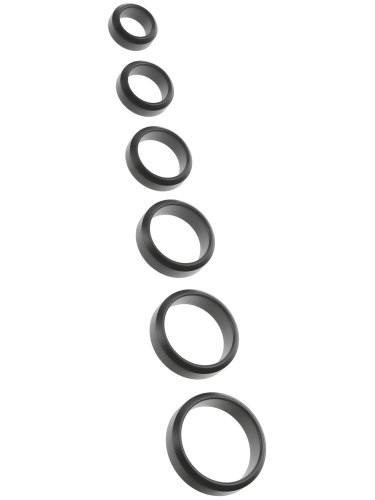 Set kroužků na penis a varlata Strong & Stretchy, 6 ks
