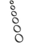 Set kroužků na penis a varlata Strong & Stretchy, 6 ks