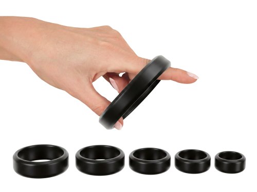 Set kroužků na penis a varlata Strong & Stretchy, 6 ks