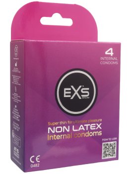 Bezlatexové kondomy pro ženy EXS, 4 ks – Kondomy pro ženy