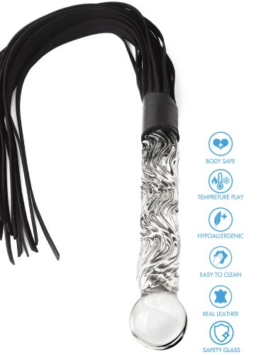 Důtky ze skla a kůže Glass Worxx