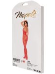Síťovaný catsuit se srdíčky a lesklými kamínky Mapalé, one size