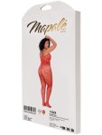 Síťovaný catsuit se srdíčky a lesklými kamínky Mapalé, plus size