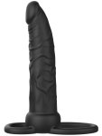 Vibrační připínací penis pro muže Double Trouble