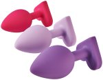 Sada análních kolíků Heart Plug Set, 3 ks