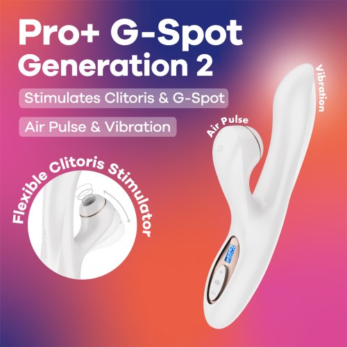 Vibrátor s bezdotykovým stimulátorem Satisfyer Pro+ G-Spot