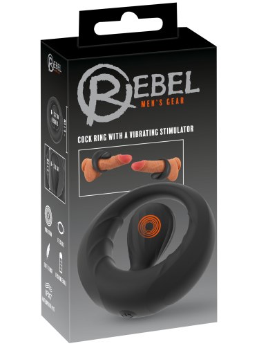 Erekční kroužek s vibračním stimulátorem Rebel