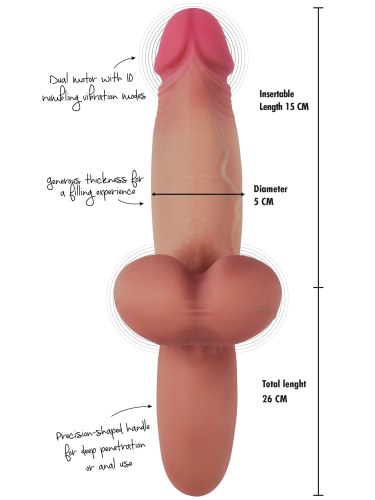 Vibrátor s rukojetí Realistic Heavy Hitter