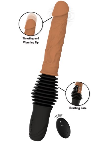 Přirážecí vibrátor Realistic Double Thrusting Vibrator