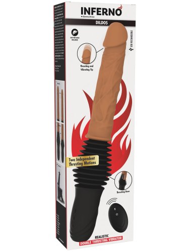 Přirážecí vibrátor Realistic Double Thrusting Vibrator