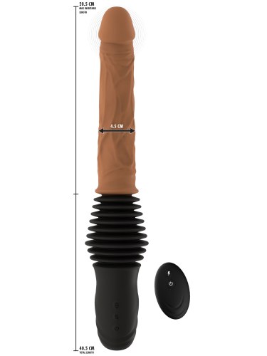 Přirážecí vibrátor Realistic Double Thrusting Vibrator