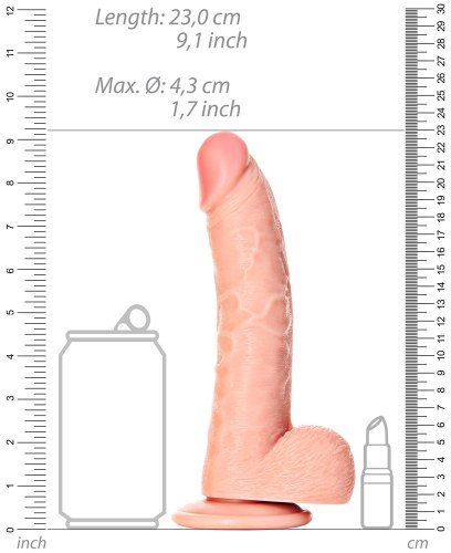 Realistické dildo s přísavkou RealRock 8"