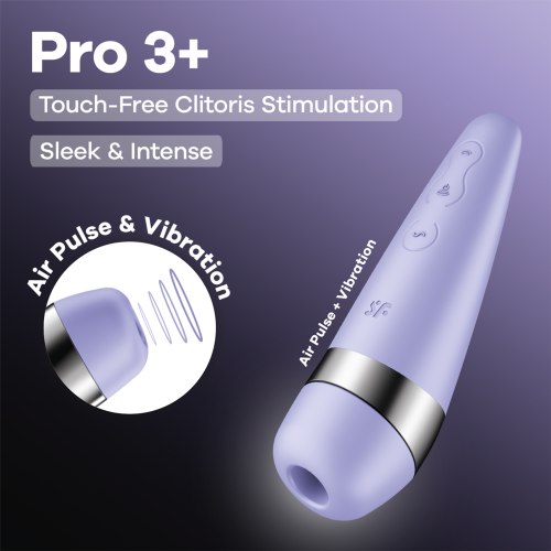 Bezdotykový a vibrační stimulátor klitorisu Satisfyer Pro 3+