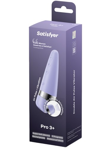 Bezdotykový a vibrační stimulátor klitorisu Satisfyer Pro 3+