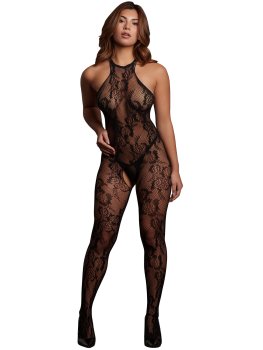 Síťovaný catsuit s krajkou Matilda, one size – Dámské catsuity a overaly