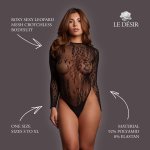 Síťované body s leopardím vzorem Roxy, one size