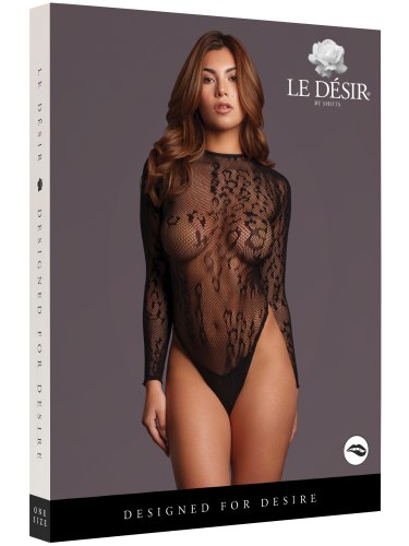 Síťované body s leopardím vzorem Roxy, one size