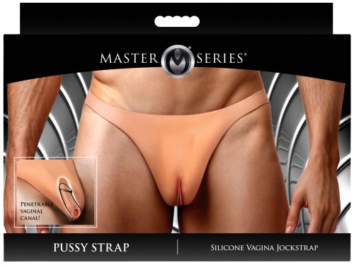 Silikonové jocksy s vaginou Pussy Strap