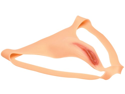 Silikonové jocksy s vaginou Pussy Strap