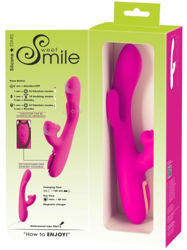Multifunkční vibrátor s králíčkem Sweet Smile